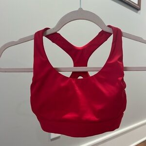Athleta Girl red sports bra, excellent condition, size Large/12